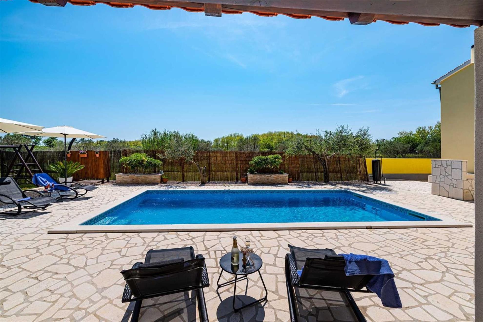 Apartment House Simoni With Pool, Zadar County Privlaka  Exteriér fotografie